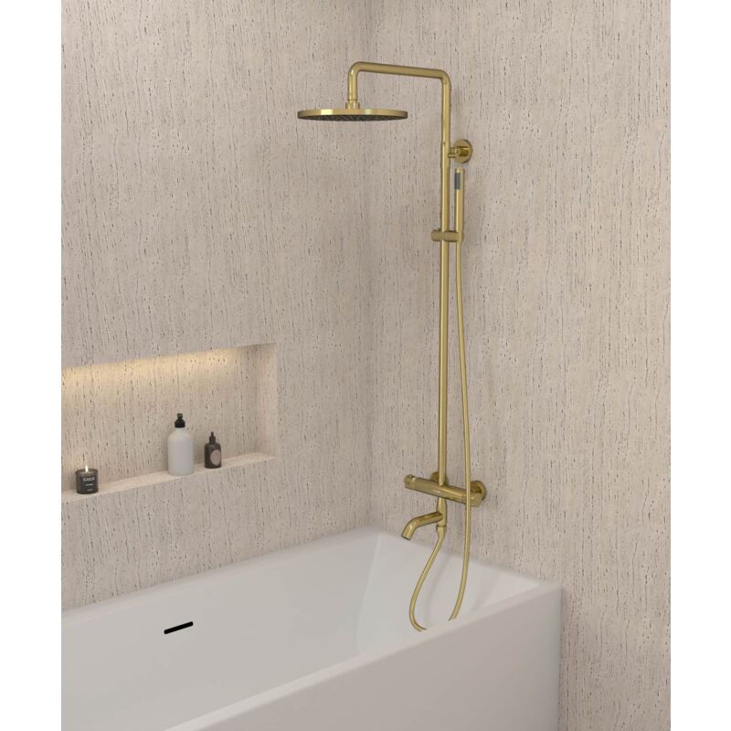 foto del prodotto kroos - colonna doccia e vasca termostatica - corbeau