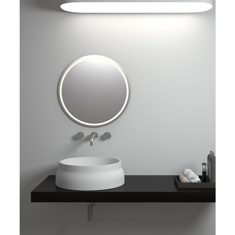 foto del prodotto kroos lavabo a colonna rotondo bianco opaco impfondo
