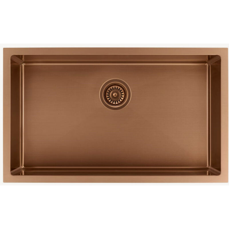 foto del prodotto kroos lavello singolo 750 mm rame spazzolato hiba