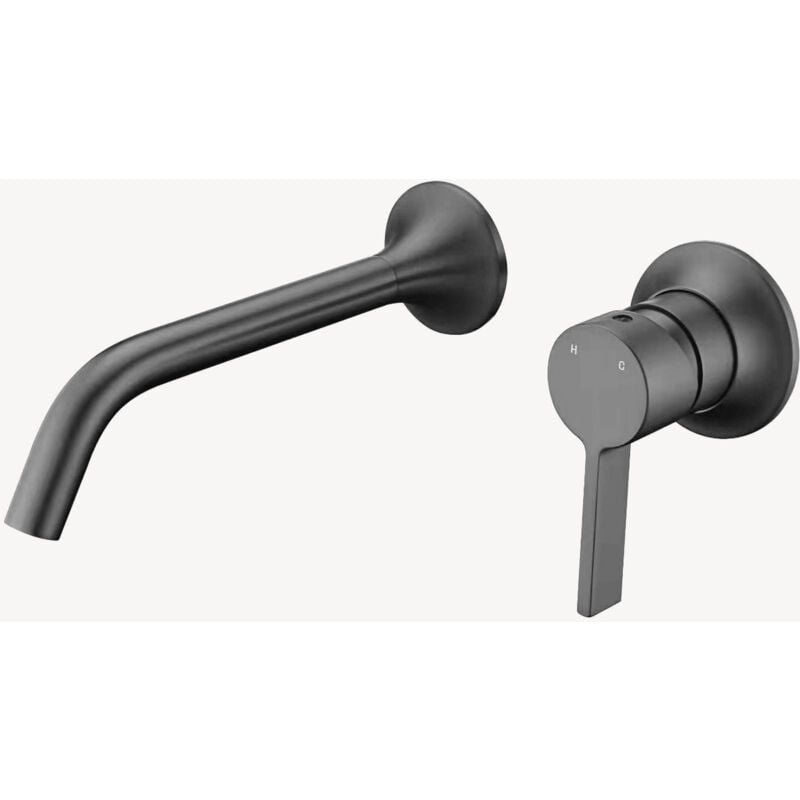 foto del prodotto kroos - miscelatore da incasso per lavabo - gun m tal