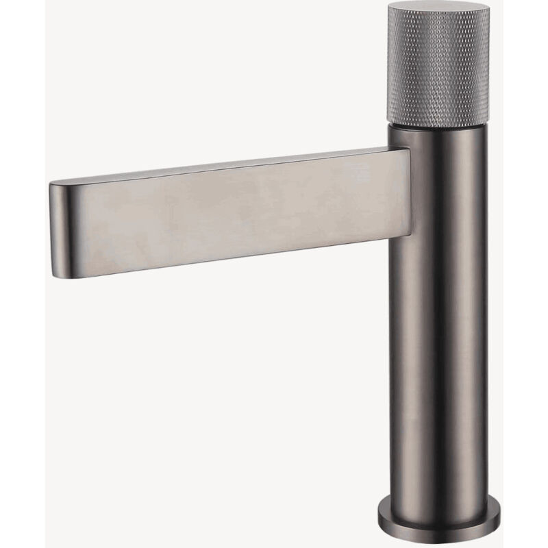 foto del prodotto kroos - miscelatore monocomando per lavabo, cascata gun metal - sham