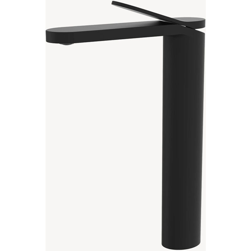 foto del prodotto kroos - miscelatore per lavabo a parete nero - elbe