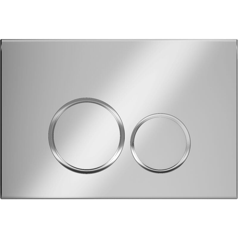 foto del prodotto kroos - piastra di sgancio rotonda a due tocchi per telaio di supporto geberit - cromo