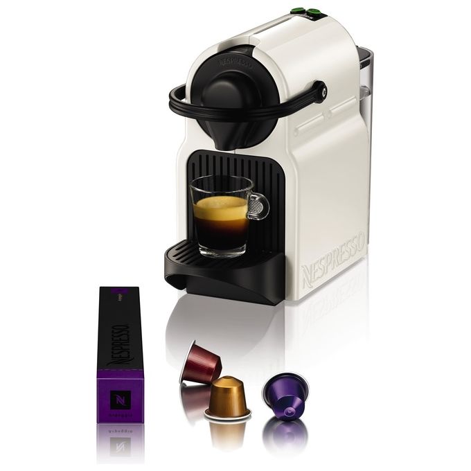 foto del prodotto krups macchina per caffe' nespresso inissia xn1001k bianco con pressione 19 bar e sistema thermoblock per caffe' perfetto