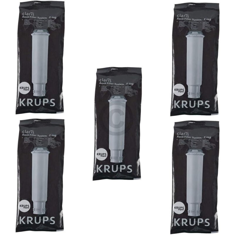 foto del prodotto krups set di 5 cartucce per filtro claris per coffee machine f08801