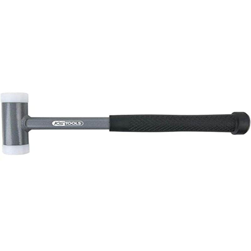 foto del prodotto ks tools 140.5270 mazzuola, antirimbalzo, con manico tubolare in acciaio stabile e robusto, teste intercambiabili in resistente poliammide