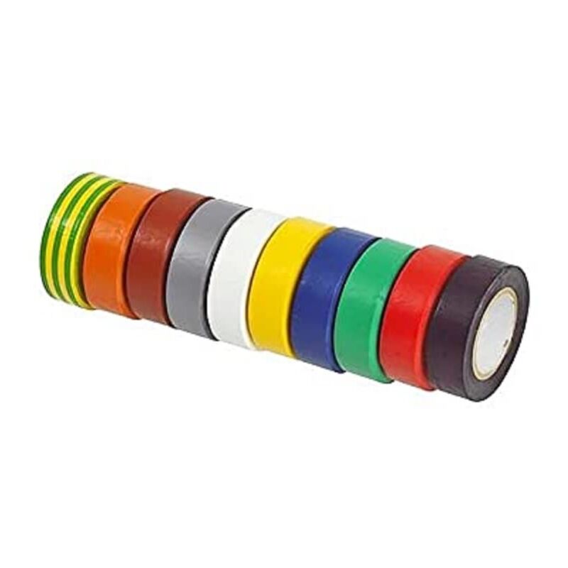 foto del prodotto ks tools 141.6010 assortimento di nastro isolante in pvc, 8 pezzi