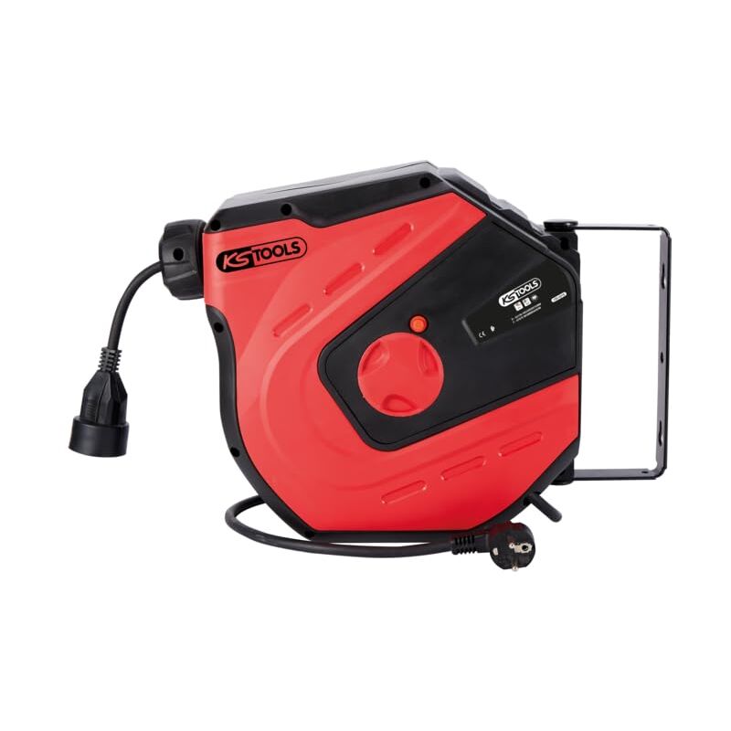 foto del prodotto ks tools 150.4218 avvolgicavo elettrico 3x2,5 mm2 avvolgicavo elettrico automatico 15m
