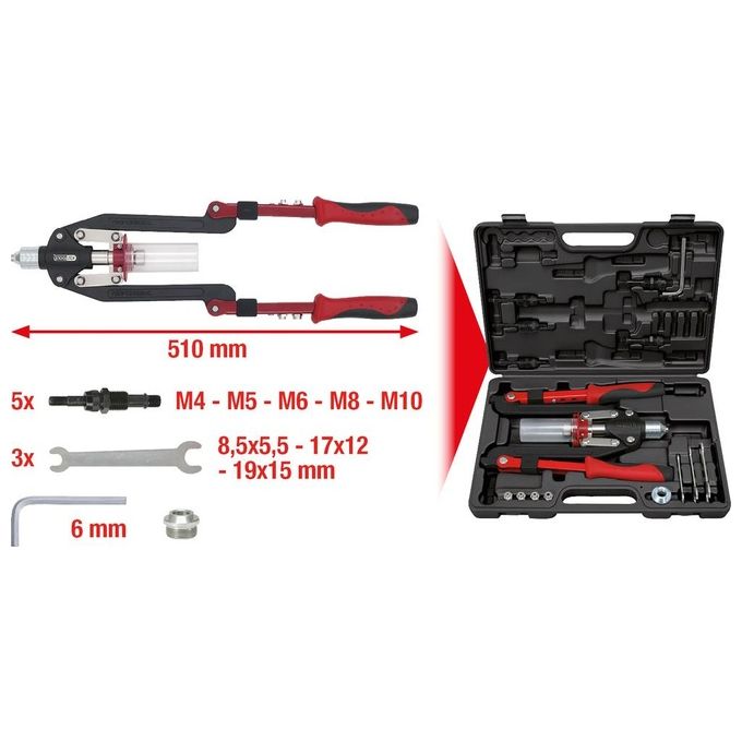 foto del prodotto ks tools 150.9630 rivettatrice