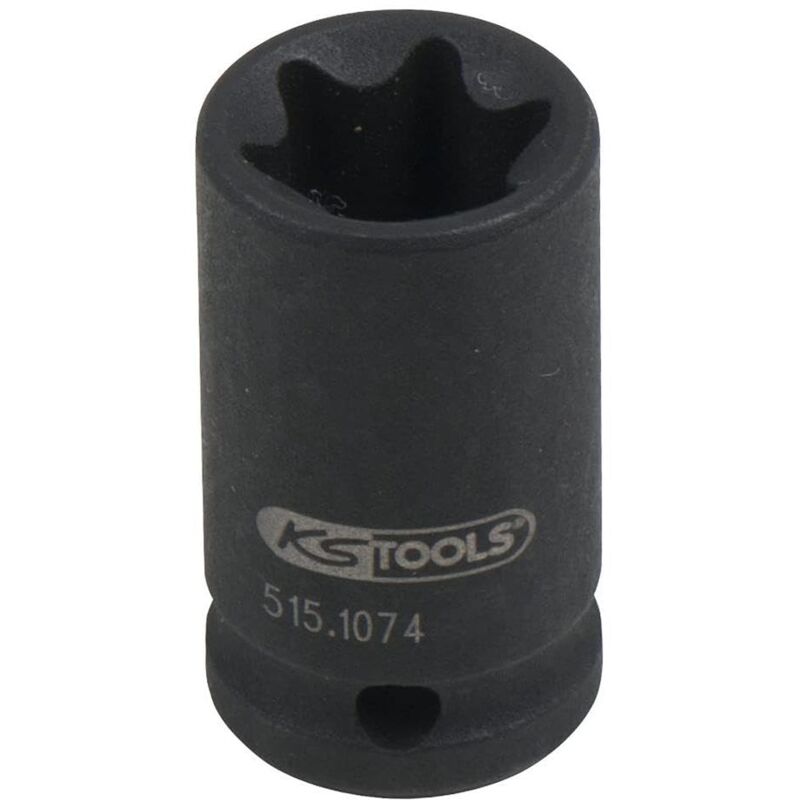 foto del prodotto ks tools 515.1074 1 4 bussola per avvitatori ad impulsi torx, corta, e12