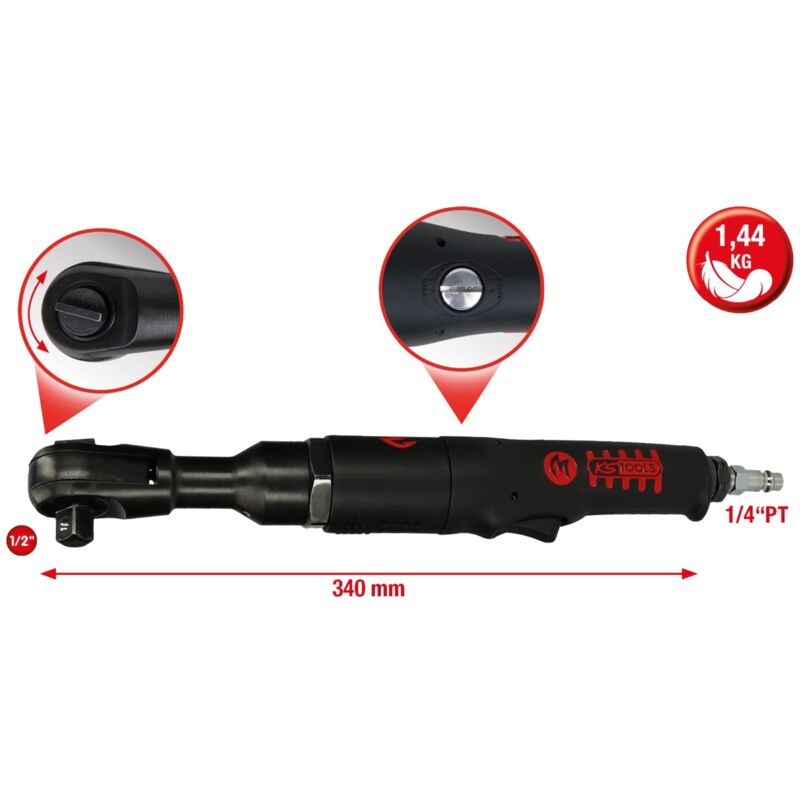 foto del prodotto ks tools 515.1185 1 2 monster avvitatore pneumatico ad aria compressa a cricchetto