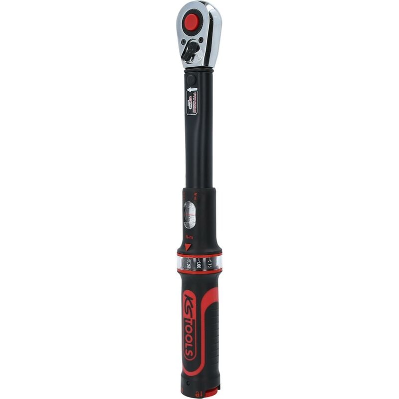 foto del prodotto ks tools 516.1522 chiave dinamometrica, ergotorqueprecision con testa a cricco reversibile, 5 50 nm, 3 8 