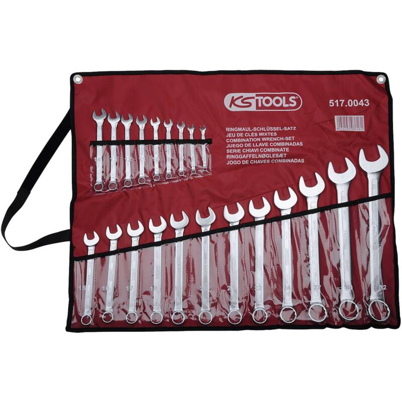 foto del prodotto ks tools 517.0043 kit chiavi combinate 21 parti misura metrica 32 mm