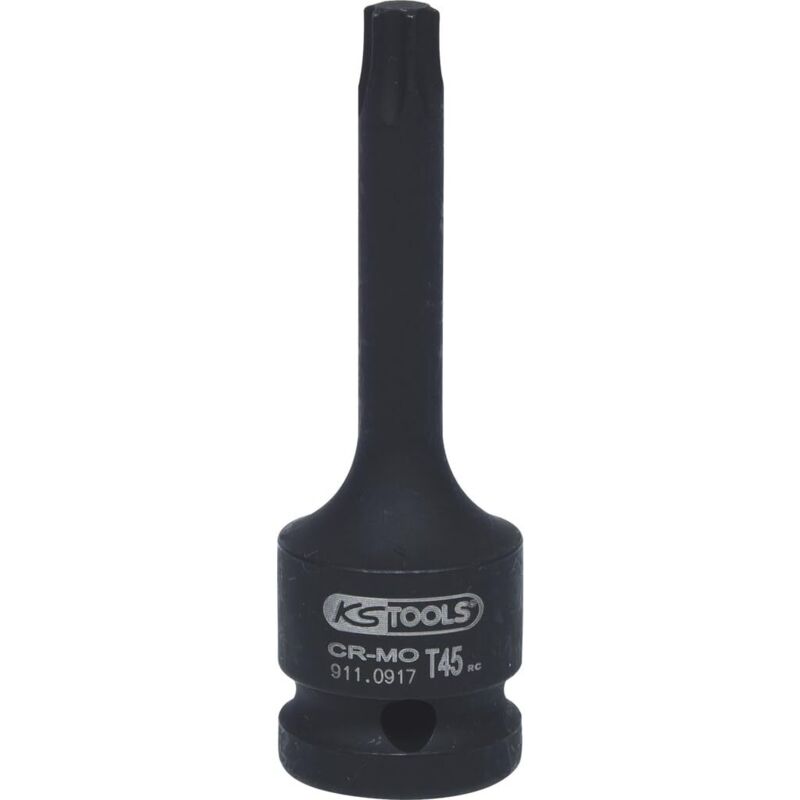 foto del prodotto ks tools 911.0917 bussola per avvitatori ad impulsi per viti tx, lunga, t45, 1 2 