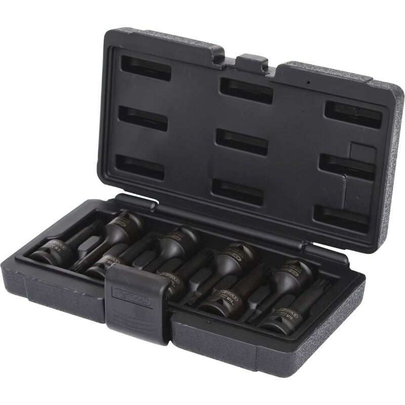foto del prodotto ks tools 911.0944 serie di bussole per avvitatori ad impulsi per viti xzn, 9 pezzi, m4 m16, 1 2 
