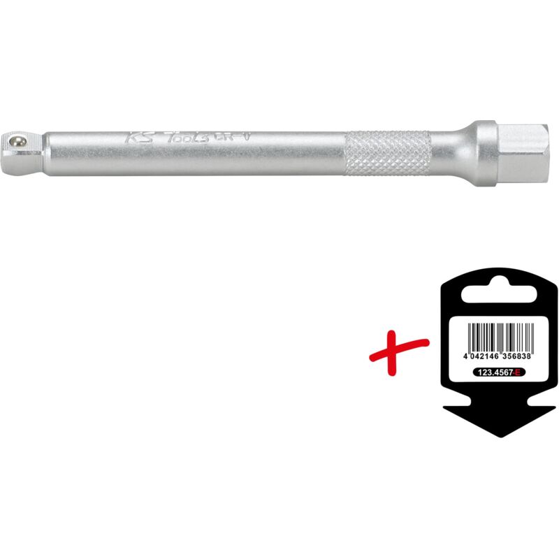 foto del prodotto ks tools 911.1507 e 1 4 prolunga angolare c.esagono di manovra,100mm su rimorchio