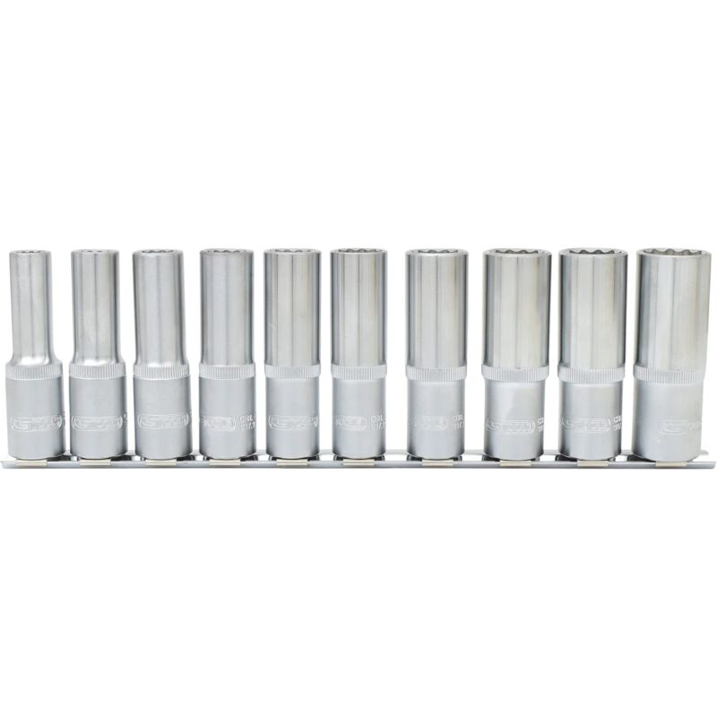 foto del prodotto ks tools 917.1750 serie di bussole poligonali, lunghe, 10 pezzi, 10 21 mm, 1 2 