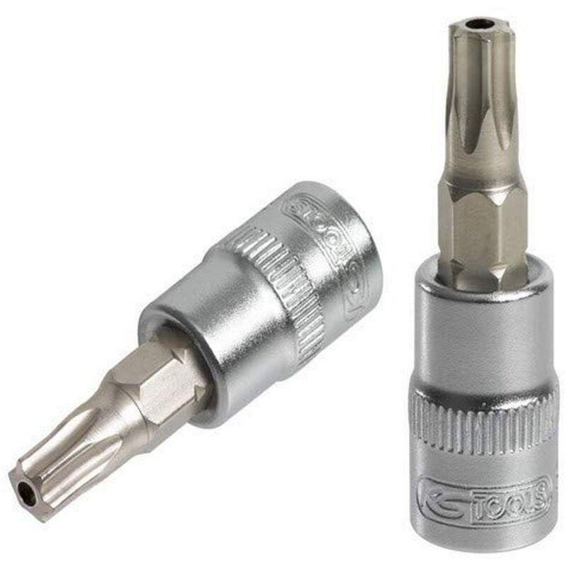 foto del prodotto ks tools 922.1497 chiave a bussola torx 1 4 , l 37 mm, t30, serie ultimate , cromo vanadio, finitura satinata
