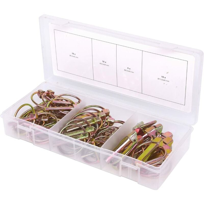 foto del prodotto ks tools 970.0550 assortimento di perni di sicurezza, 50 pz