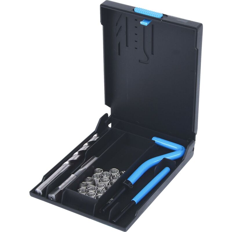 foto del prodotto ks tools serie di riparazione filetti in acciaio inossidabile m8x1,00x11mm,24 pz
