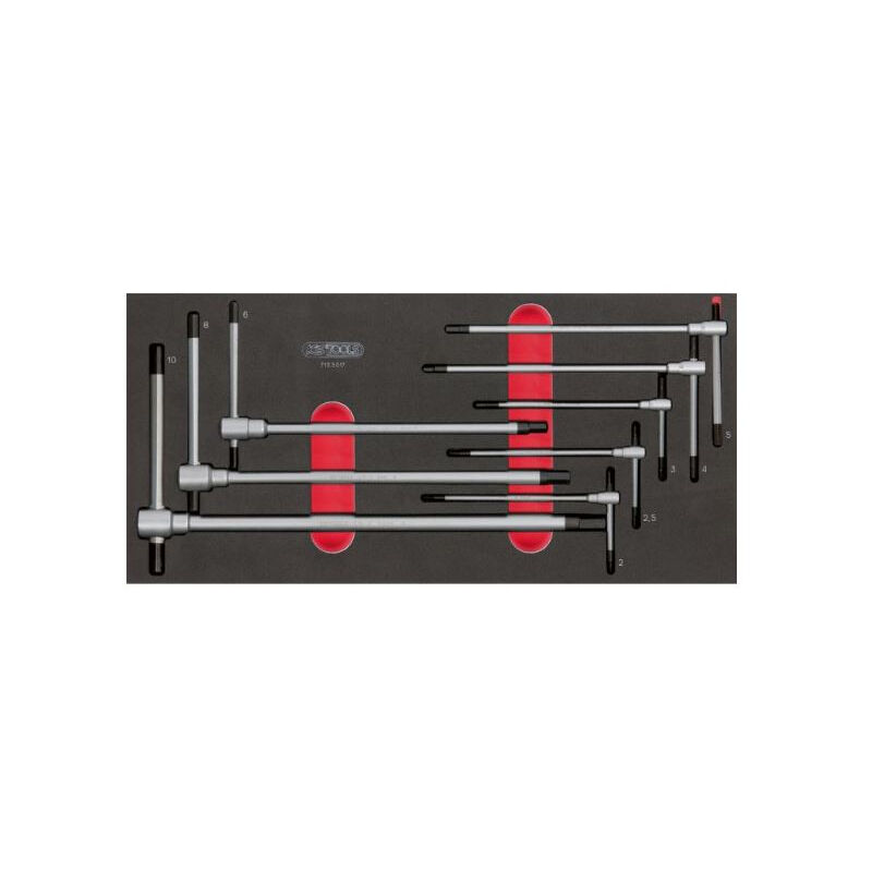 foto del prodotto ks tools set di chiavi esagonali con impugnatura a t 8 pezzi 713.5017