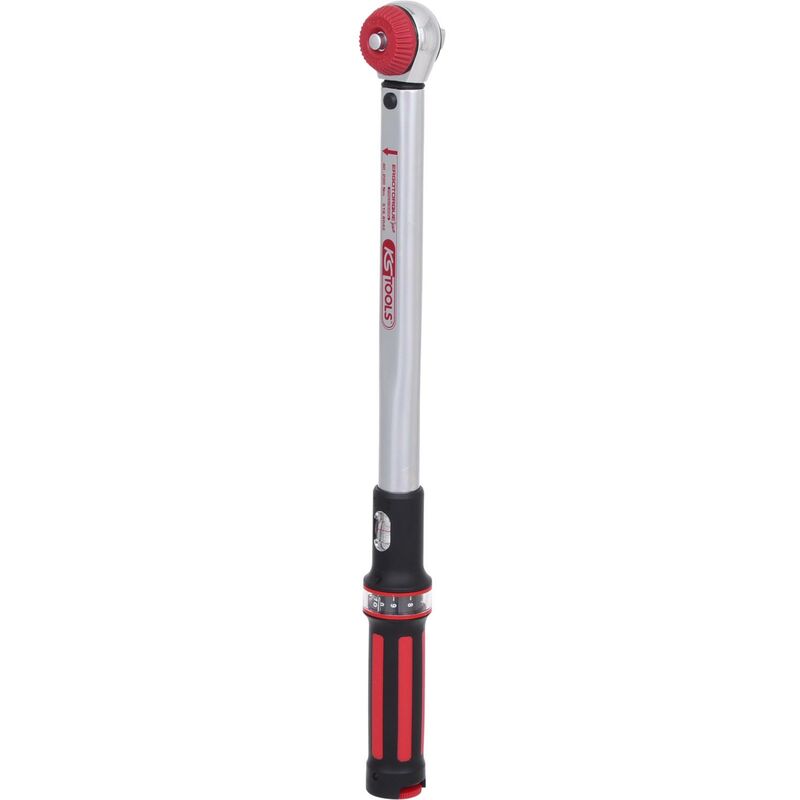 foto del prodotto kstools 1 2 chiave dinamometrica ergotorque precision 40 200 nm con testa a cricco e quadro reversibile quick lock