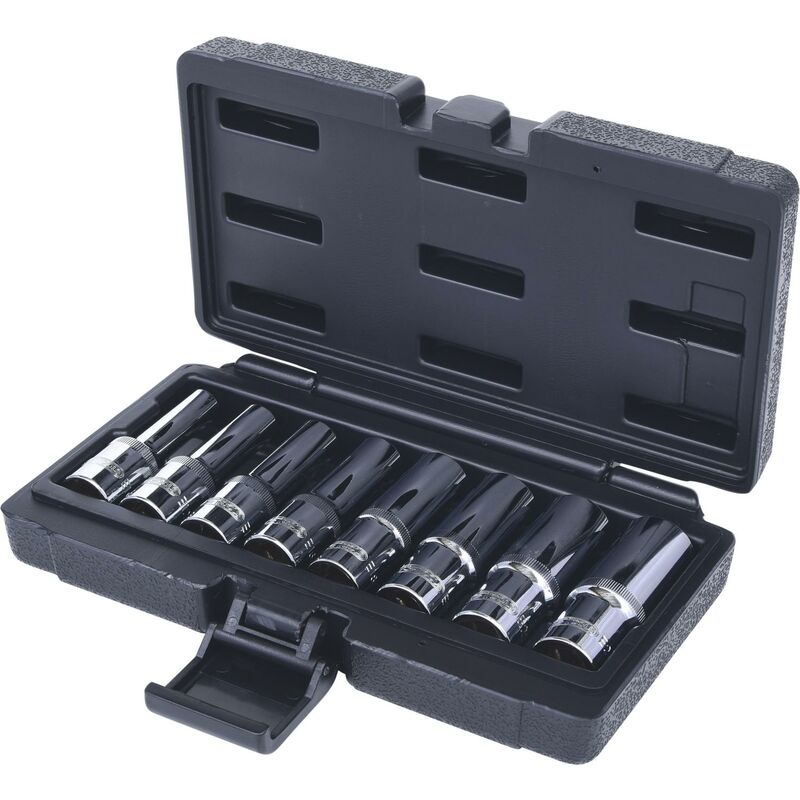 foto del prodotto kstools 1 2 serie di bussole etorx chrome lunghe,8 pze10 e24