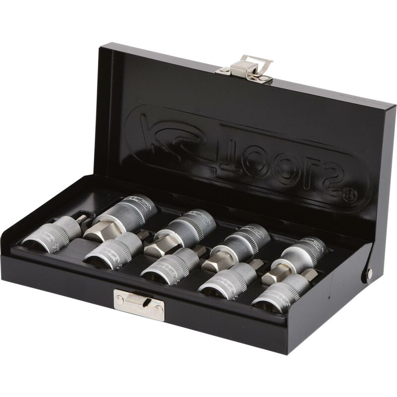 foto del prodotto kstools 1 2 serie di bussole p.viti a esagono incassato,corte,9pz.4 17mm