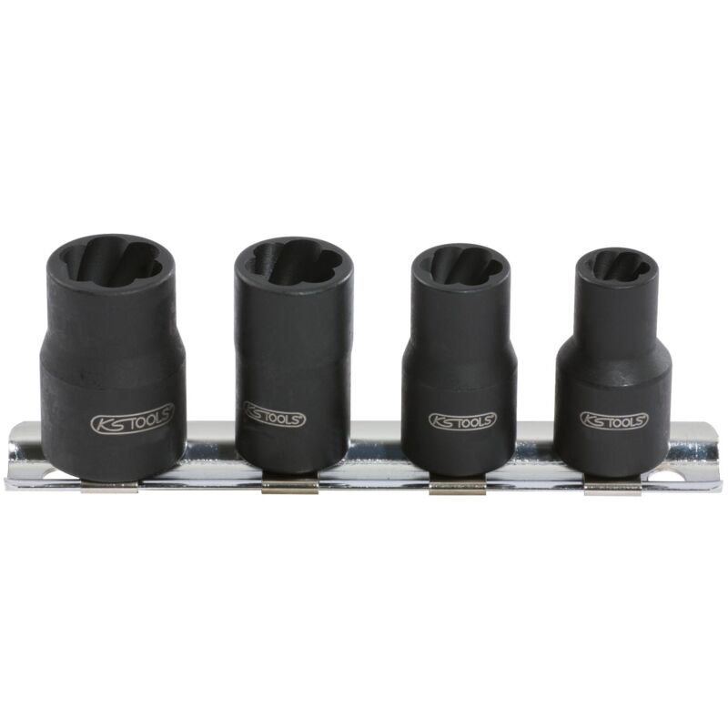 foto del prodotto kstools 1 4 serie di bussole profilo conico elicoidale,4 pz