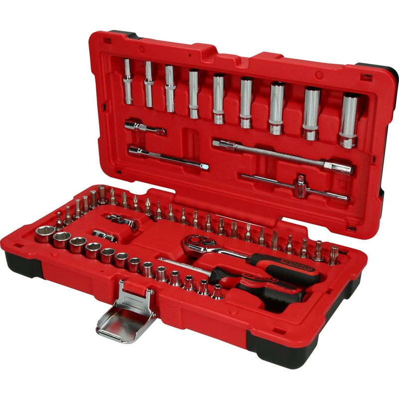 foto del prodotto kstools 1 4 serie di chiavi a bussola chrome 54 pz