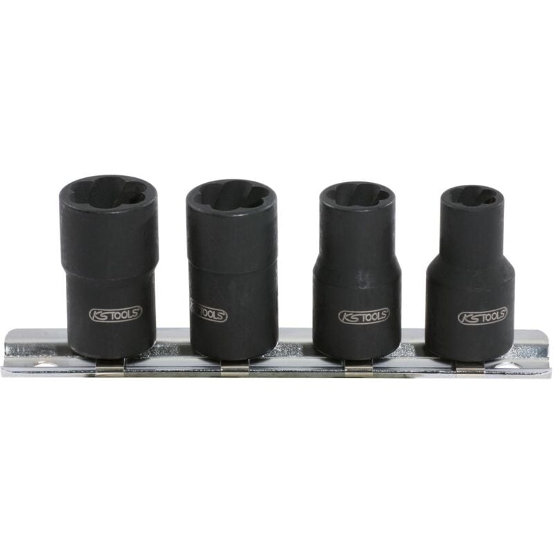 foto del prodotto kstools 3 8 serie di bussole profilo conico elicoidale,4 pz