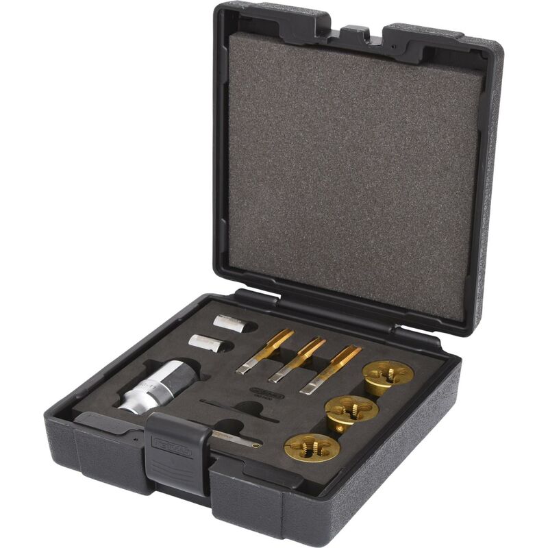 foto del prodotto kstools 3 8 set filettatura per bulloni e filetti delle ruote, 11 pz