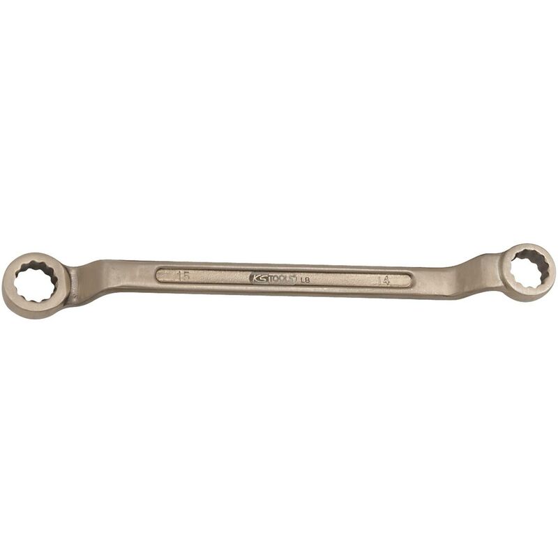 foto del prodotto kstools bronzeplus chiave poligonale a due bocche, curvata 16x18 mm