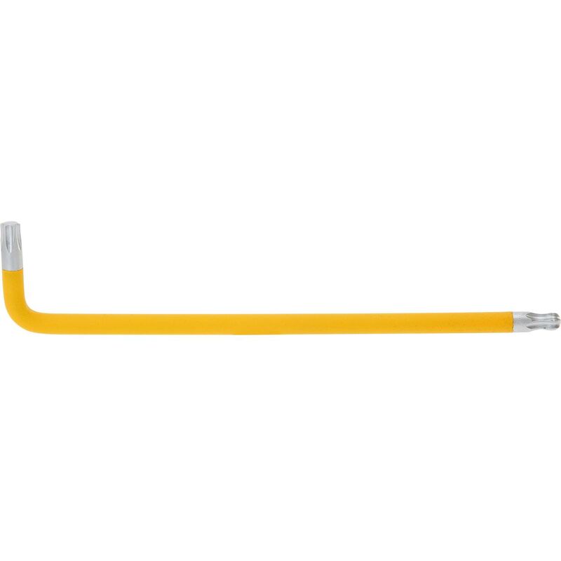 foto del prodotto kstools chiave maschio esagonale torx piegata a testa sferica xl, t40 giallo zinco