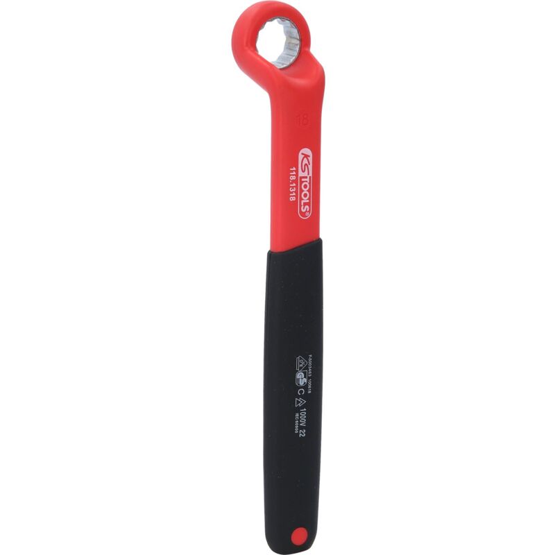 immagine 0 del prodotto kstools chiave poligonale isolata, piegata, 18 mm