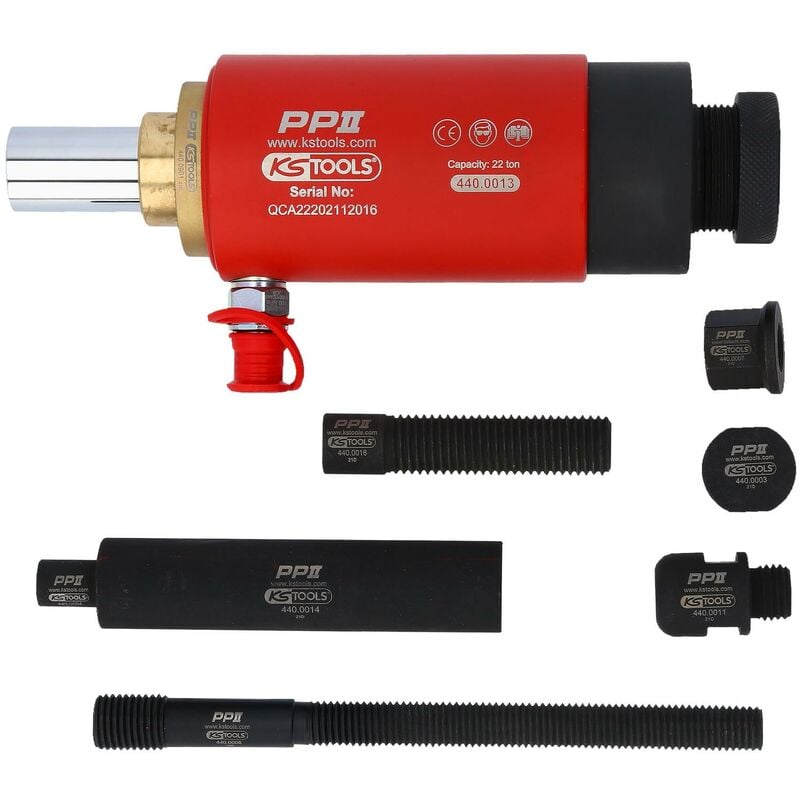 foto del prodotto kstools cilindro idraulico per pressione e trazione, 22t, 10 pz