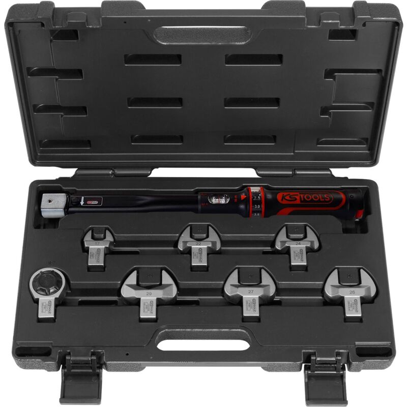 foto del prodotto kstools ergotorque precision serie utensili chiave dinamometrica climatizzatore 20 100 nm, 8 pz
