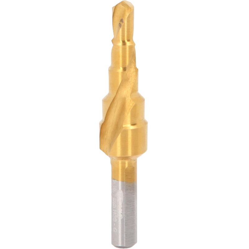 foto del prodotto kstools fresa a gradini in hss tin, 4,8 10,7mm, 5 livelli