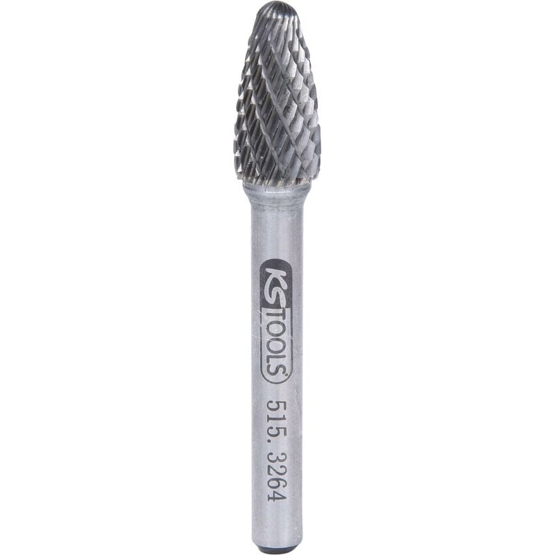 foto del prodotto kstools fresa con arco arrotondato hm forma f, 10 mm