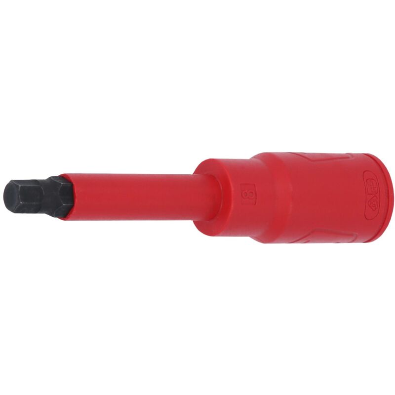 foto del prodotto kstools inserto a bussola da 1 2 con isolamento di protezione per vite a esagono cavo, lungo, 6 mm
