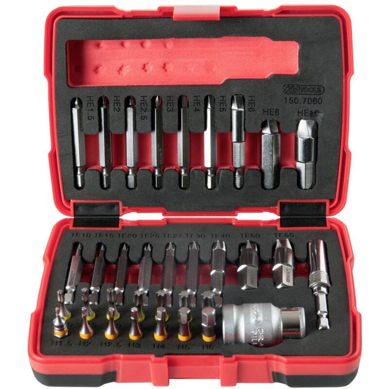 foto del prodotto kstools ks tools 150.7060 kit cacciaviti 34 parti 1 4 6.3 mm 