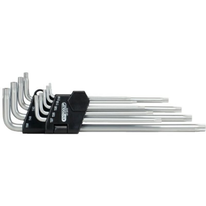 foto del prodotto kstools ks tools 151.2470 serie di chiavi maschio piegate classic impronta 5 punte con foro, 9 pezzi, ts10 ts50