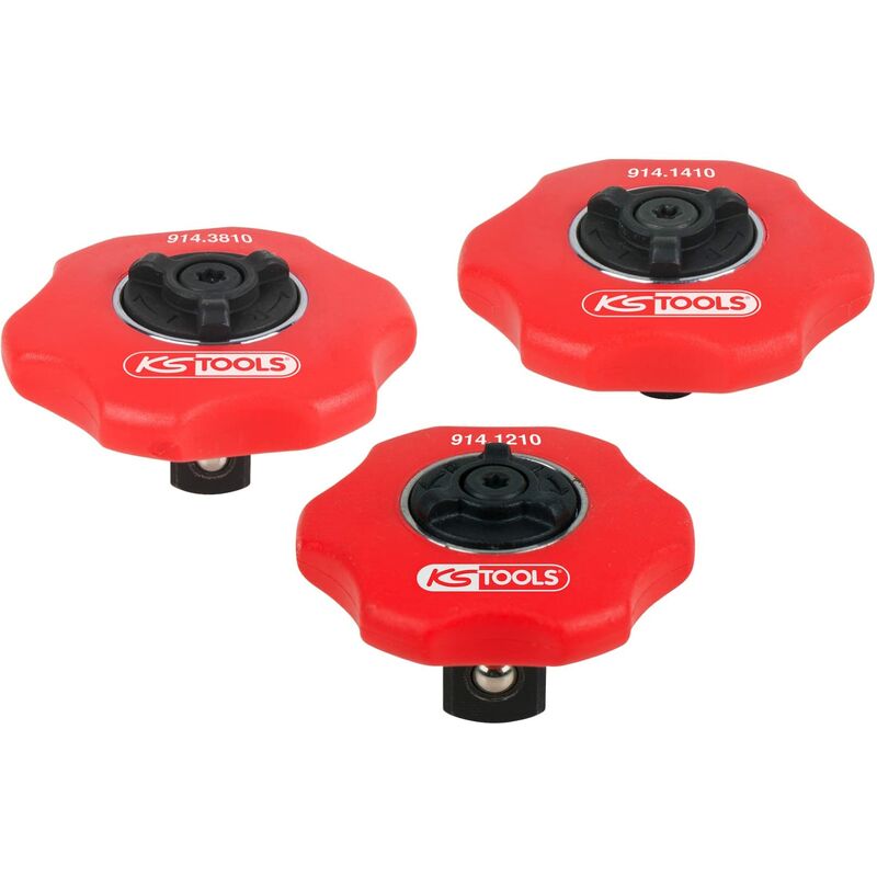 foto del prodotto kstools ks tools 914.1215 set manuale mini leva a cricco reversibile, 3 pz,1 4 3 8 1 2 