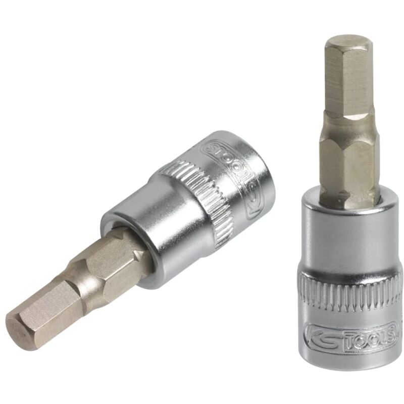 foto del prodotto kstools ks tools 922.1459 chiave a bussola esagonale per cacciavite, 1 4 , lunghezza 37 mm, 2 mm, cromo satinato