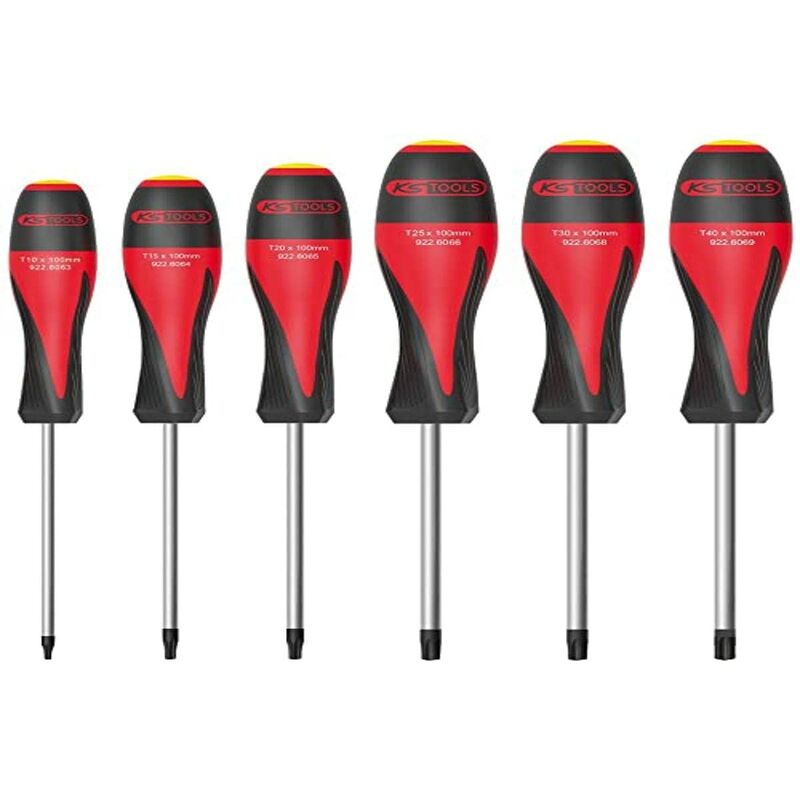 foto del prodotto kstools ks tools set di 6 cacciaviti torx ultimate 922.6060 pratico e facile da usare strumenti di avvitamento per fai da te e professionisti