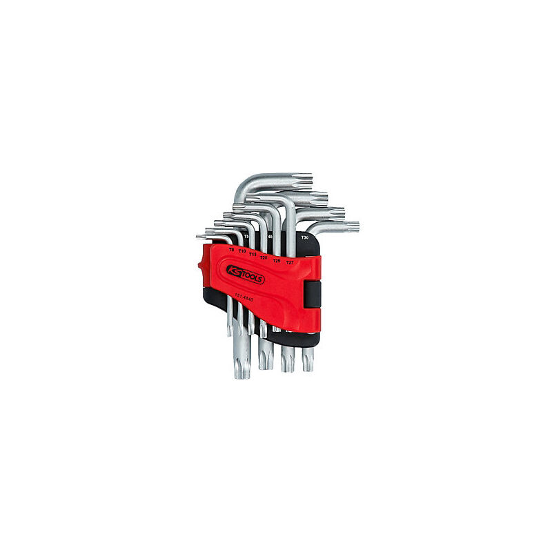foto del prodotto kstools ks tools set di chiavi a brugola corte torx con foro 10