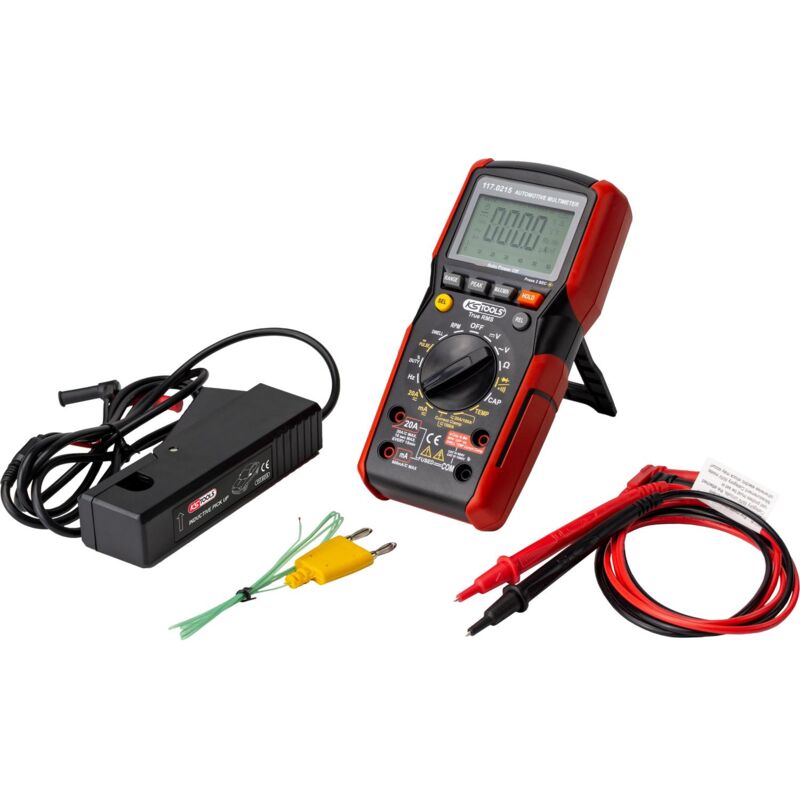 foto del prodotto kstools multimetro digitale con sonde di ispezione con protezione antiurto integrata
