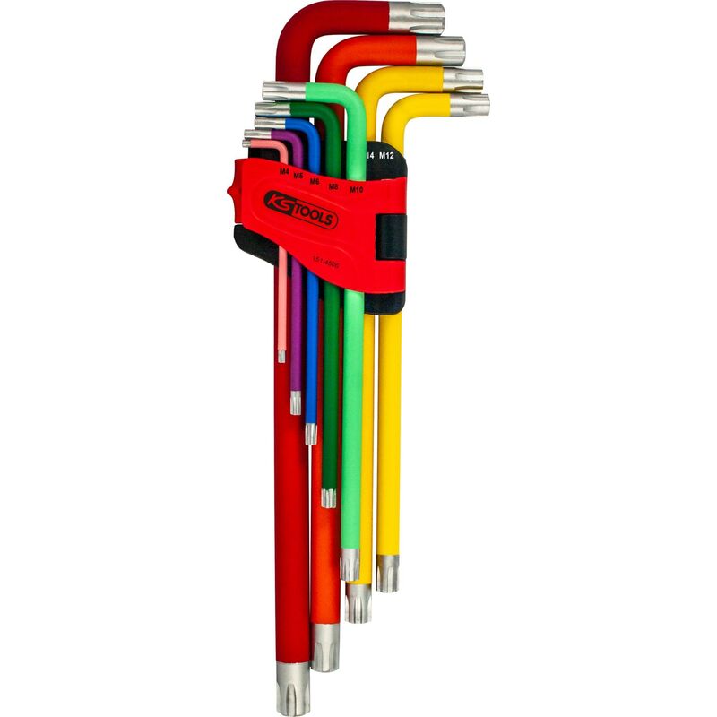 foto del prodotto kstools ribe serie chiavi maschio piegate, xl, 9 pz