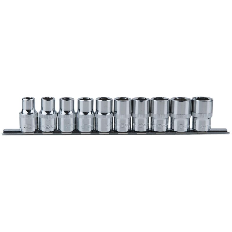 foto del prodotto kstools serie di bussole esagonali 1 2 chromeplus, 10 pz