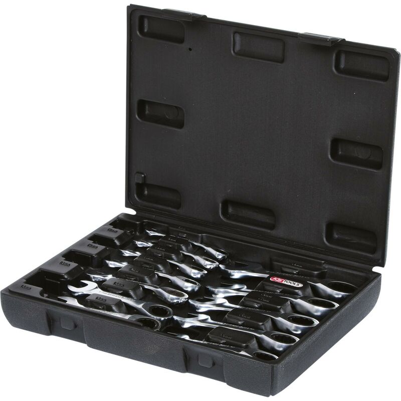 foto del prodotto kstools serie di chiavi a cricco combinate gear extracorte,12pz.8 19mm